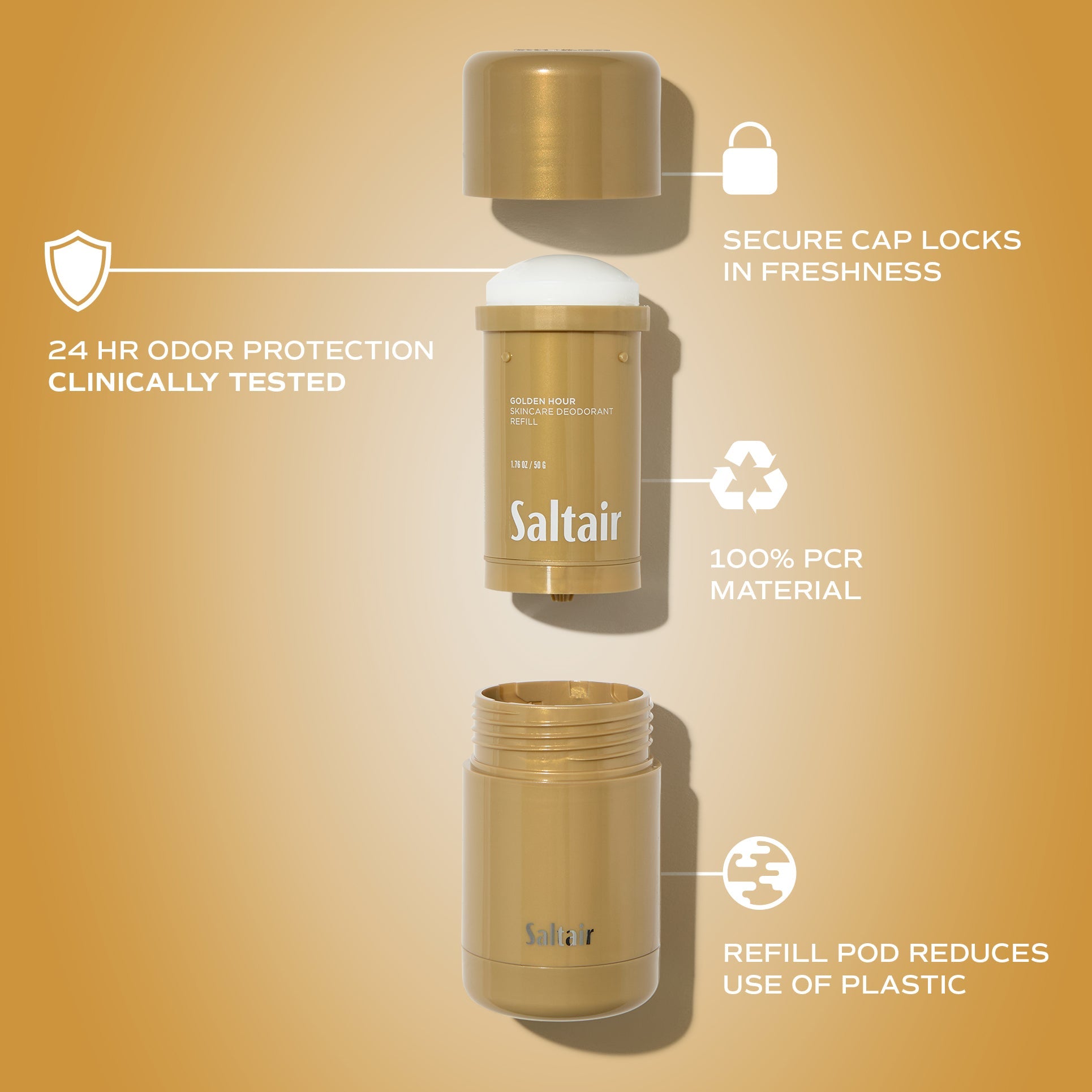 Golden Hour - Skincare Deodorant